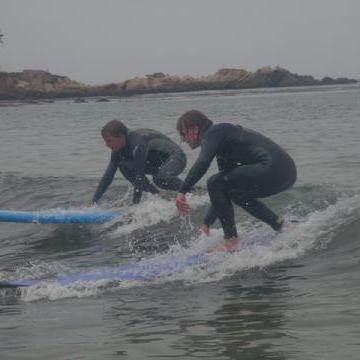 Surfing lessons Monterey